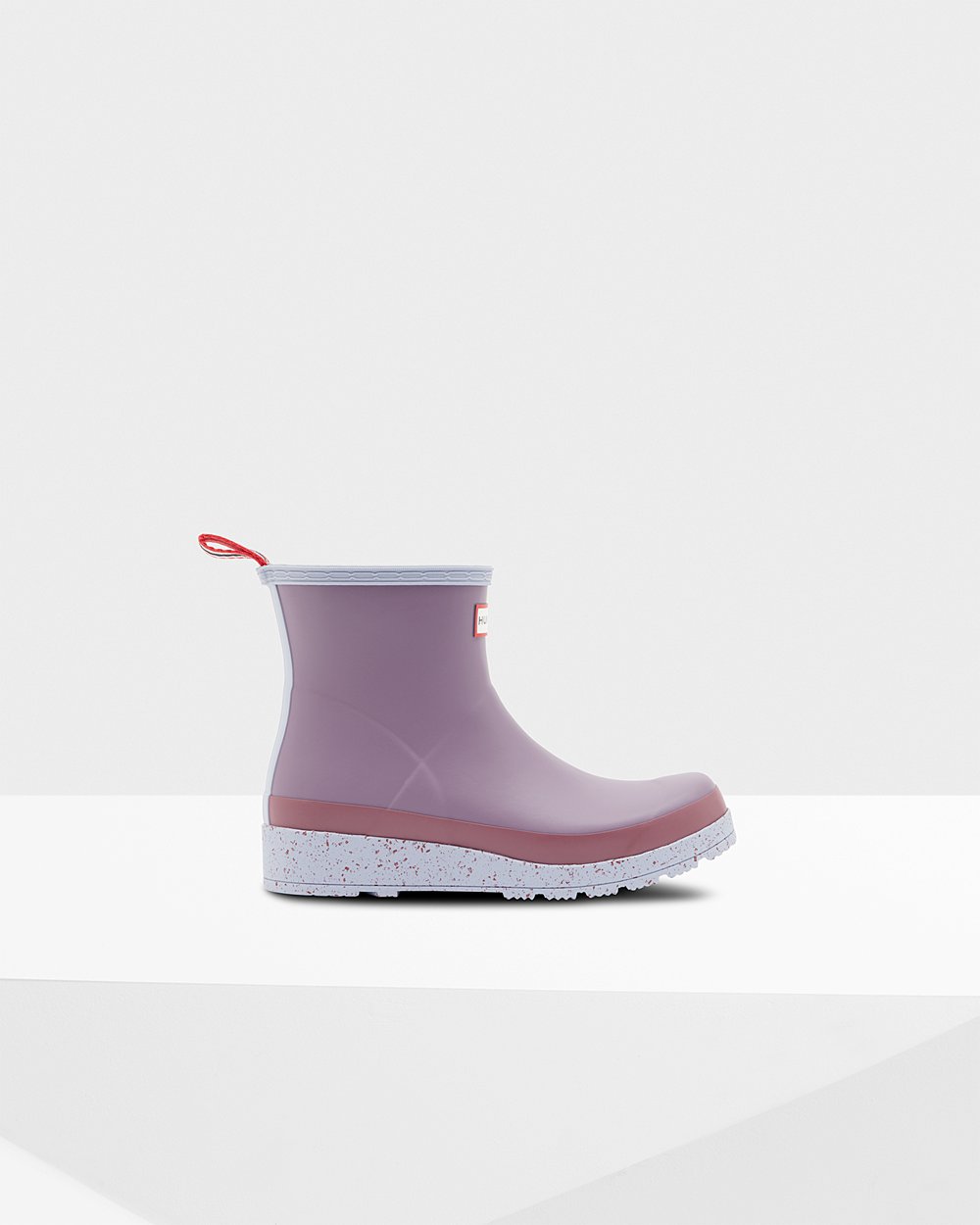 Womens Play Boots - Hunter Original Short Speckle Rain (62YGILFDQ) - Purple